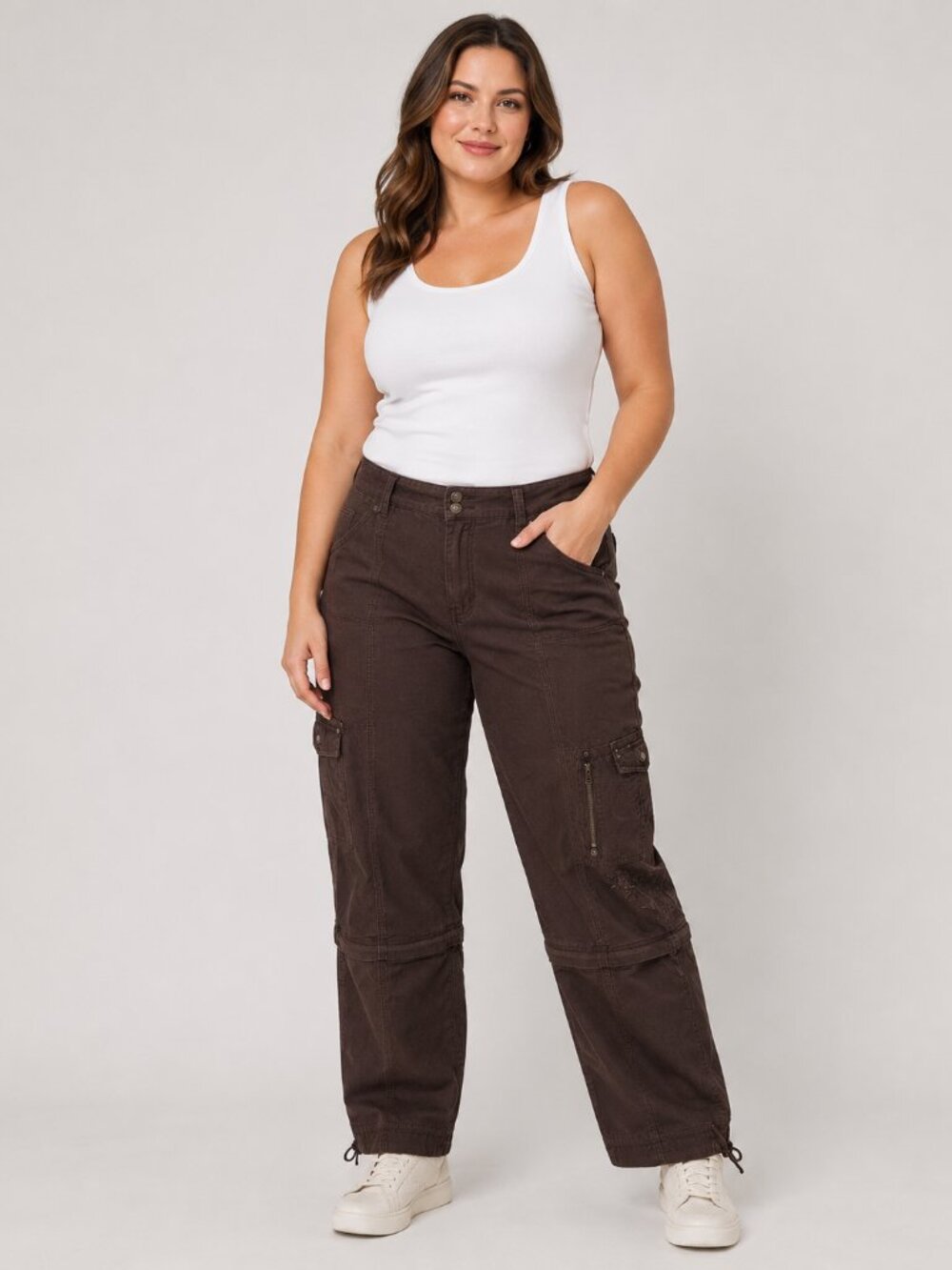 Nevada Women’s Cargo Pants Size 16 Brown 100% Cotton Utility Outdoor